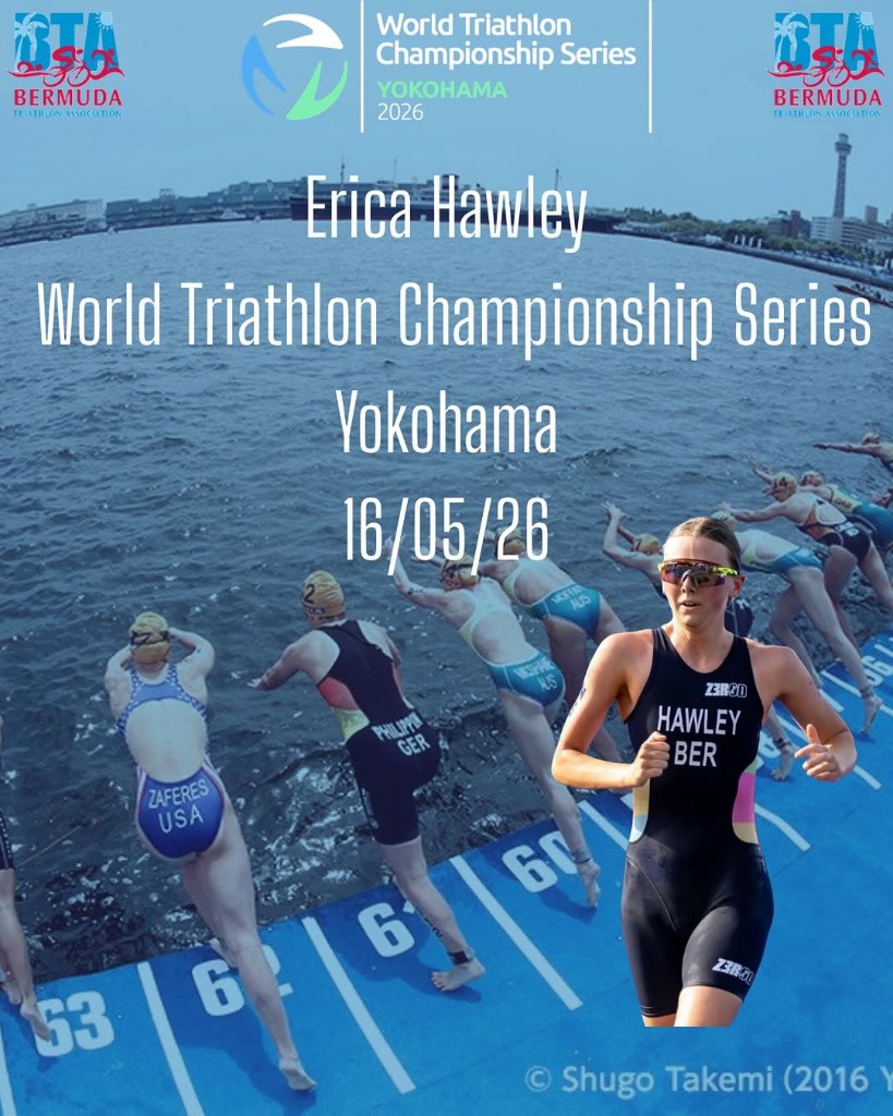 Erica Hawley at the World Triathlon Championship Series Yokohama