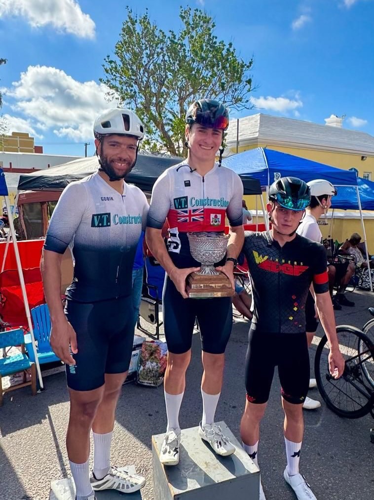 Jackson Langley and Dylan Eiselt at the Sinclair Packwood Memorial Cycle Race